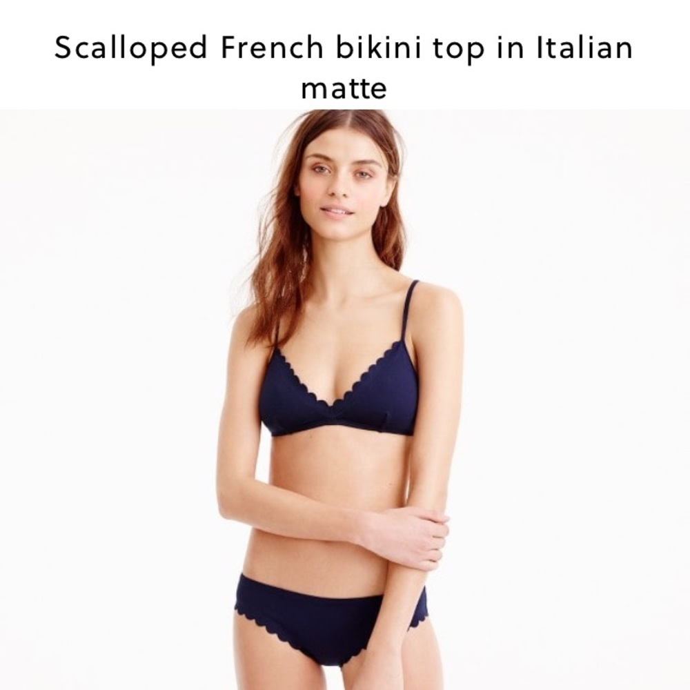 J Crew Scalloped French Bikini